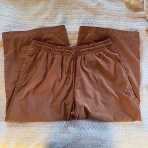 Old Navy Wide Leg Cropped Pants Burnt Orange Pumpkin Size XL